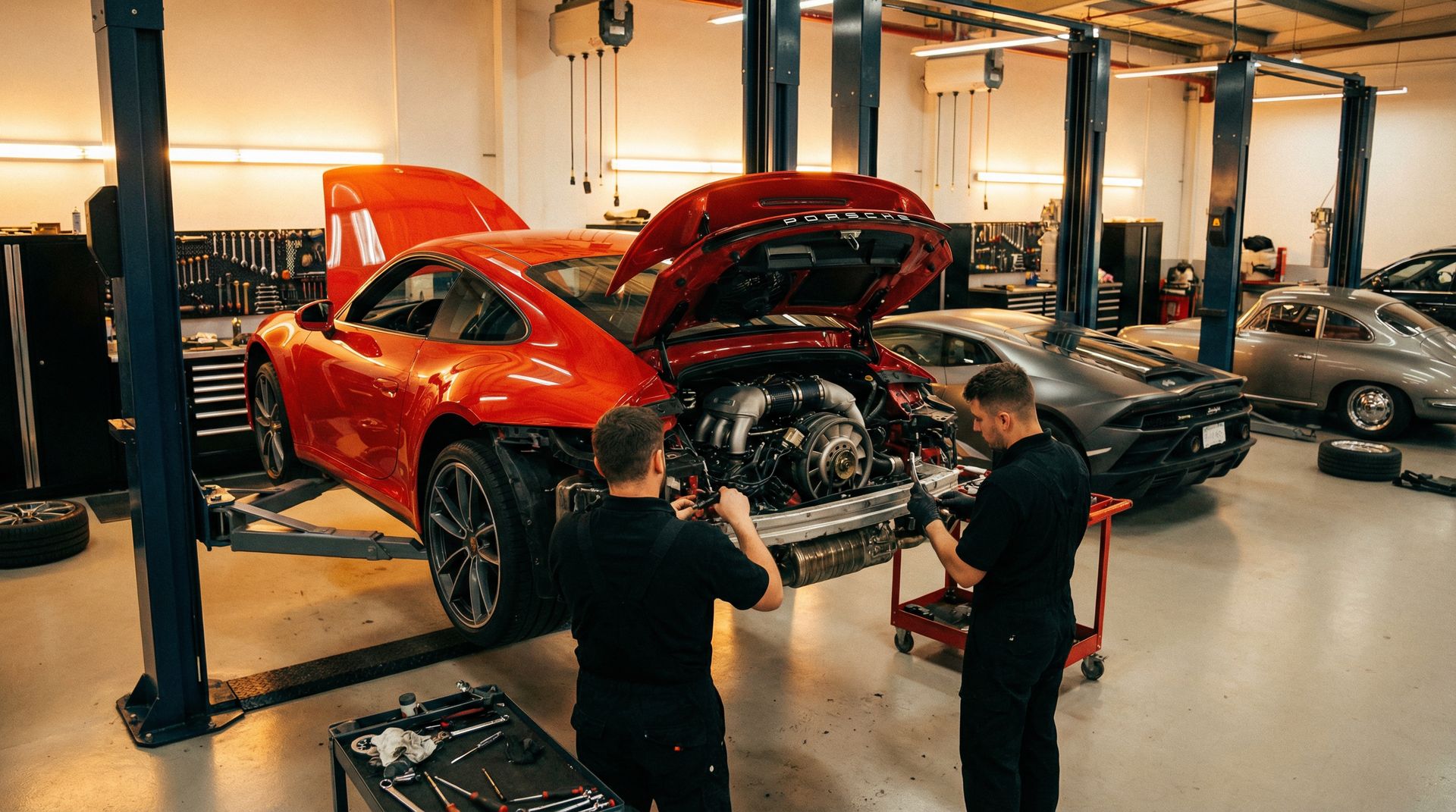 幼女漫画视频教程：保时捷911涡轮增压改装全过程实录